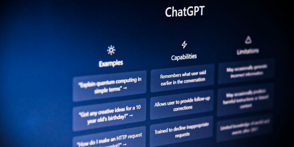 ChatGPT interface.